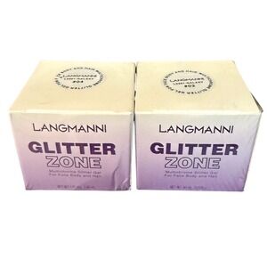 Set‎ of 2 Glitter Zone Gel 1.35oz #02, #04 EXP 10/2026 for Body, Face, Hair